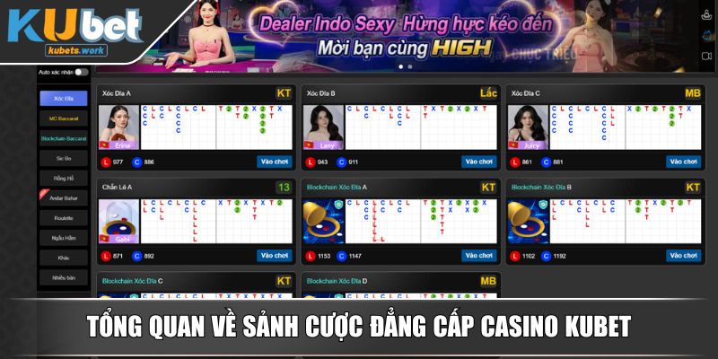 Tổng quan về sảnh cược đẳng cấp Casino KUBET