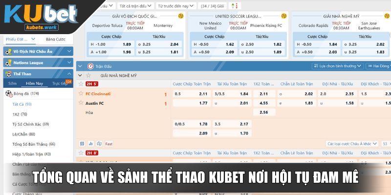 Tổng quan về sảnh thể thao KUBET nơi hội tụ đam mê